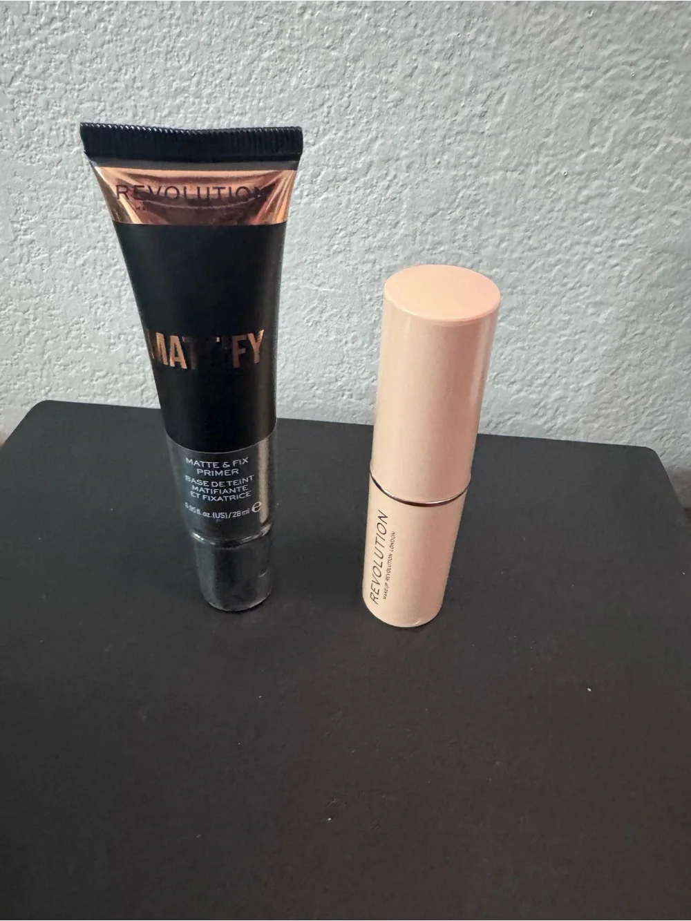 Revolution Matte Primer Tube & Nude Stick in Peach